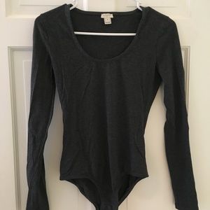 JCrew Gray Bodysuit